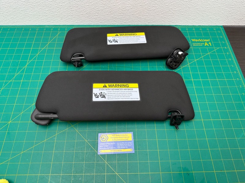 18-23 KIA STINGER - FRONT LEFT & RIGHT SIDE SUN VISOR SUNVISOR SET OEM