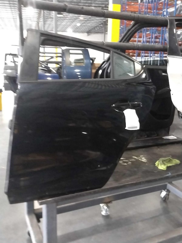 2015 MAZDA 3 Left Rear Door Black OEM Used, Slight Bend & Scratches