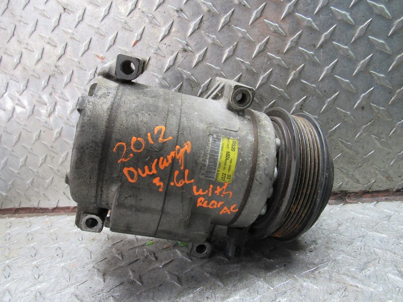 2011-2015 DODGE DURANGO AC COMPRESSOR 3.6L WITH REAR AC