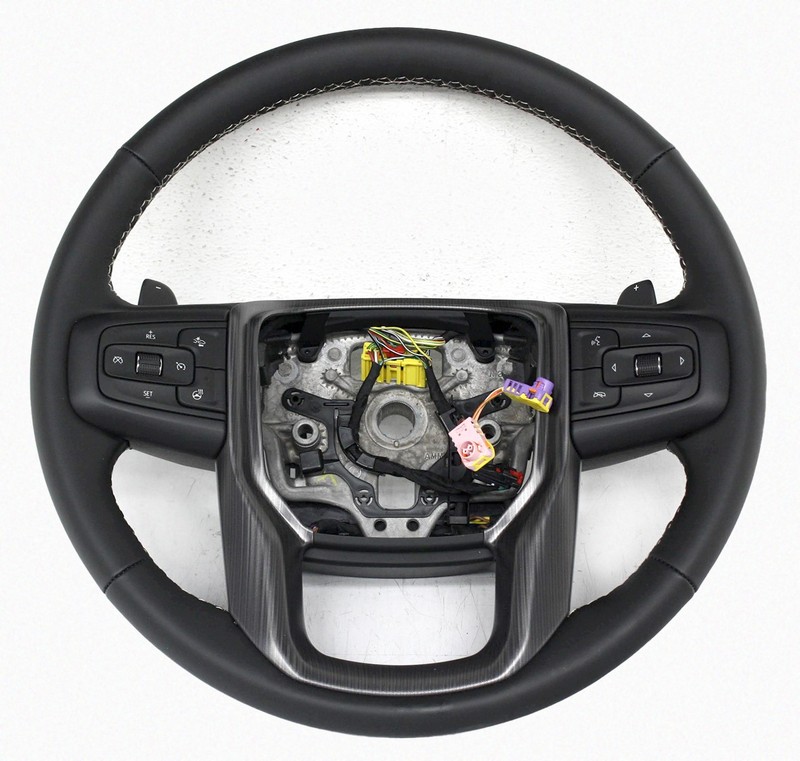 OEM Steering Wheel Base For GMC Sierra, EV Black leather 86510150