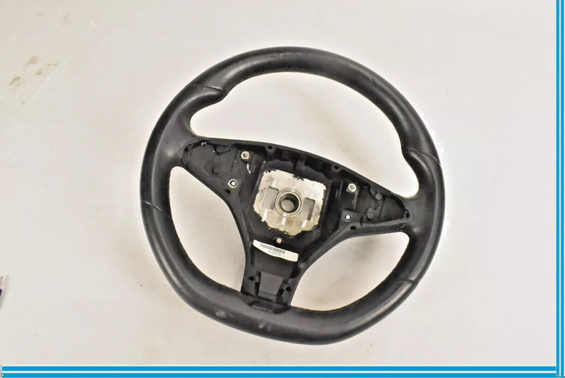 12-16 Tesla Model S Steering Wheel Leather Black 3 Spoke 100527900D OEM
