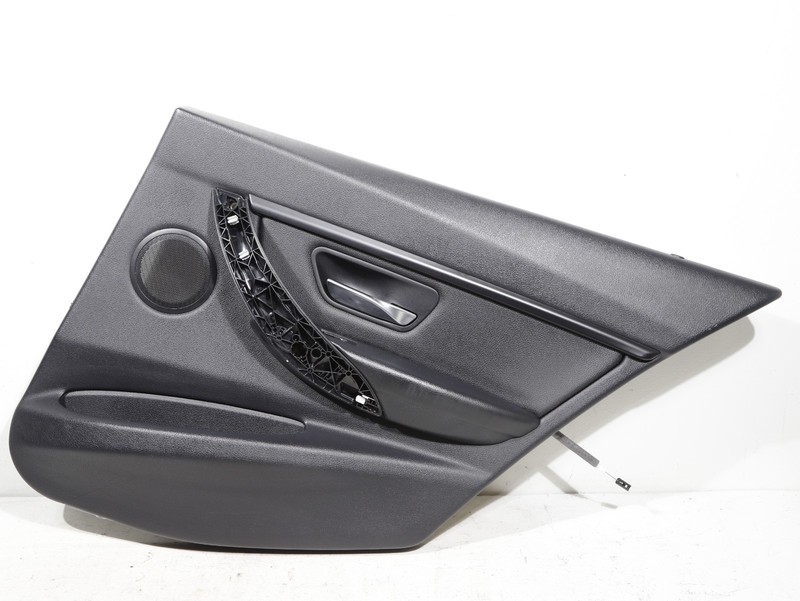 13-18 BMW 320I F30 Rear Right Side Interior Door Cover Panel Sensatec Black OEM
