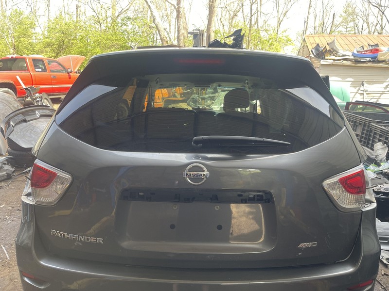 13-16 Nissan Pathfinder Decklid Trunk Assembly Oem Gray KAD Has Scratches Oem