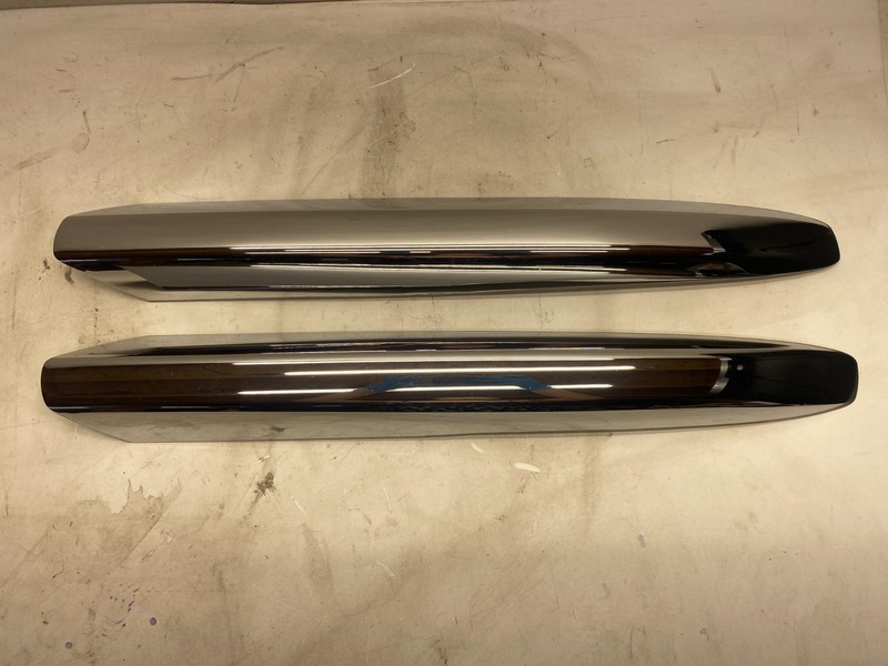 2013-2017 BUICK ENCLAVE LEFT AND RIGHT FRONT ROOF RACK END CAP COVER CHROME SET