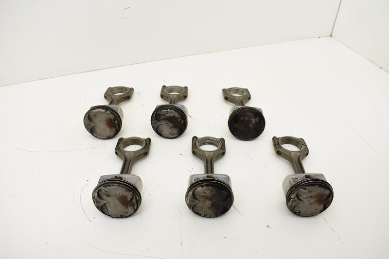 2007-2013 BMW E90 328xi 3.0L N51B30 PISTON AND CONNECTING ROD SET OF 6 OEM KW30