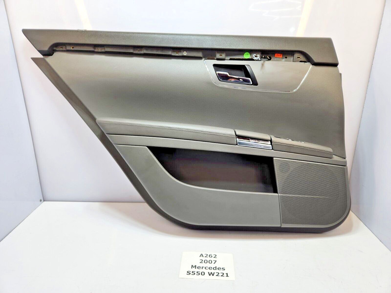 ✅ 07-13 OEM Mercedes W221 S550 Rear Left Side Interior Door Panel Trim Gray *