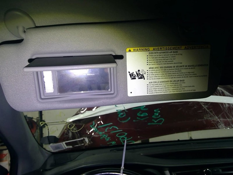 Driver Left Sun Visor Illuminated Fits 14-19 HIGHLANDER 1777950
