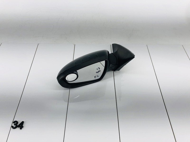 12-13 KIA OPTIMA LEFT DRIVER SIDE EXTERIOR REAR VIEW MIRROR EBONY BLACK OEM