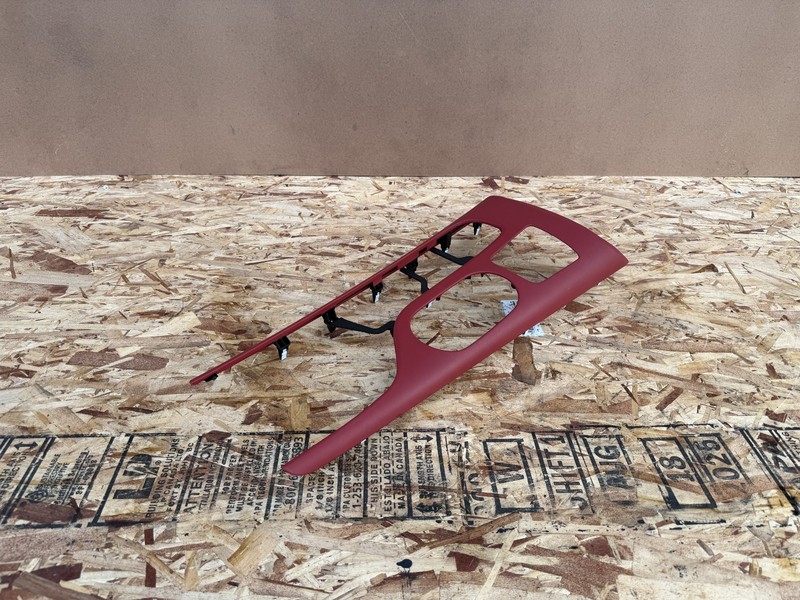 GENESIS GV70 2022-2025 OEM CENTER CONSOLE SHIFTER TRIM BEZEL PANEL ASSEMBLY RED