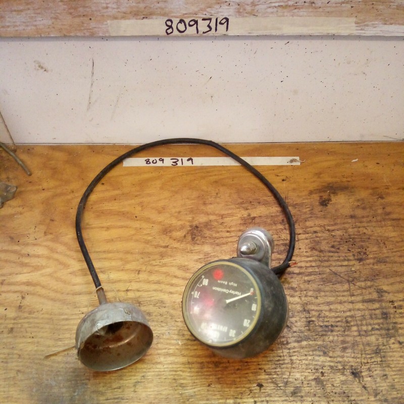Harley Speedometer Shovelhead Panhead Ironhead Bobber w/speedo cable