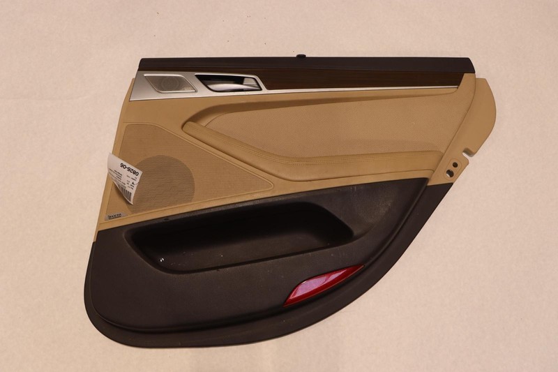 2018 GENESIS G80 REAR RIGHT SIDE DOOR PANEL TRIM COVER BEIGE OEM