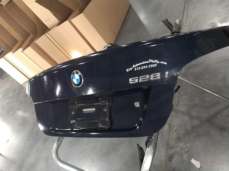 2010 BMW 528I OEM Deck Lid Blue Good Condition No Rust 4DR Sedan