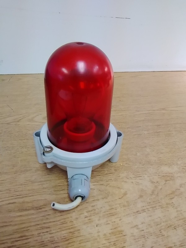 Palazzoli Well Glass Fixture In Aluminum Alloy W/ Red Glass Diffuser IP65