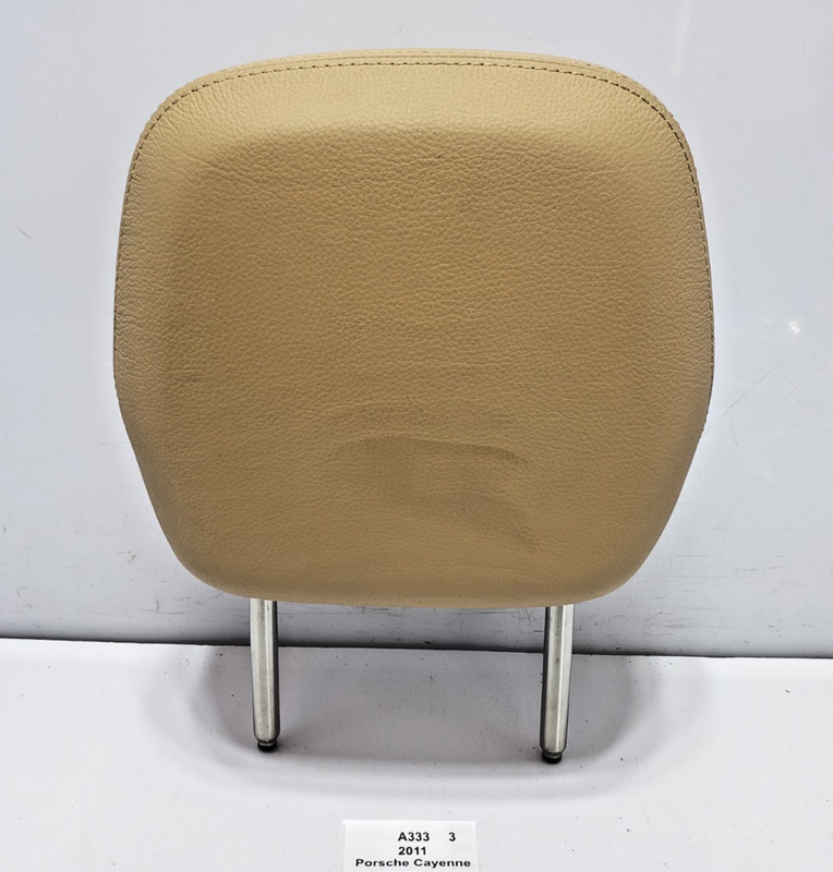 ✅ 11-18 OEM Porsche Cayenne 958 Rear Left Driver Seat Headrest Leather Beige*
