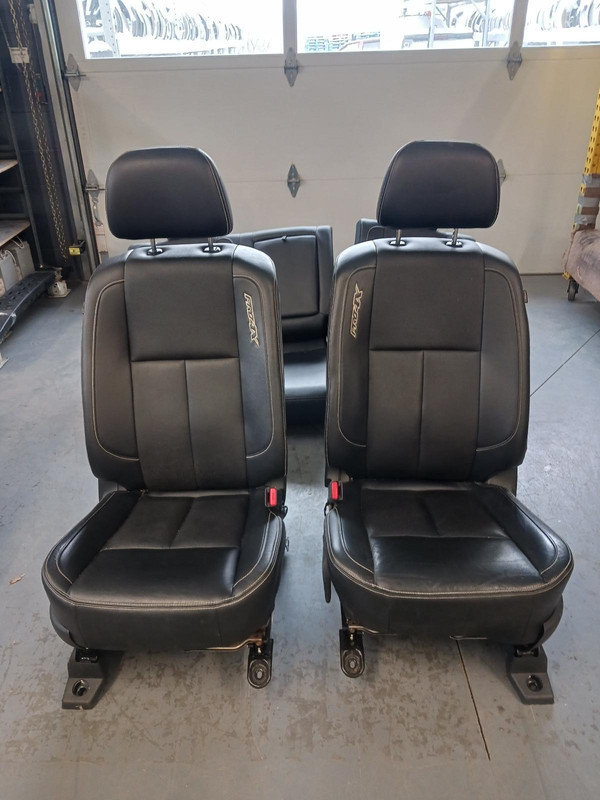19-'21 NISSAN TITAN Crew Cab black leather seat set heated/cooled OEM