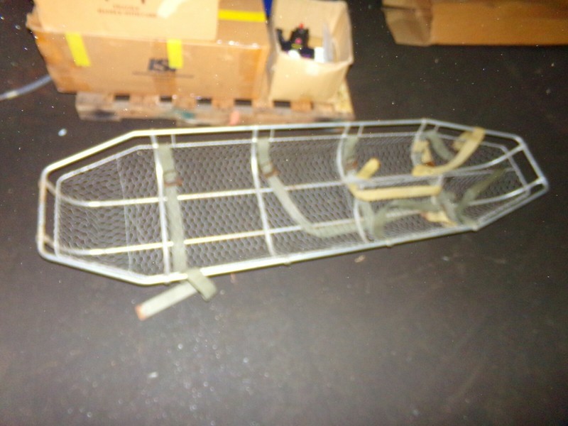 Metal Rescue Transport Helicopter Basket, Vintage Lift Stretcher *FREE SHIPPING*