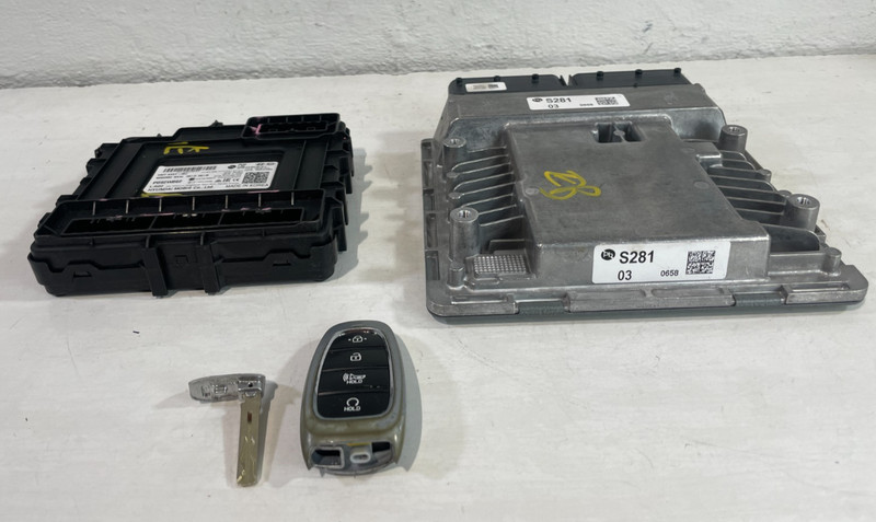 2022-2024 HYUNDAI TUCSON ENGINE & BODY CONTROL MODULE ECM BCM W/ KEY FOB #104856