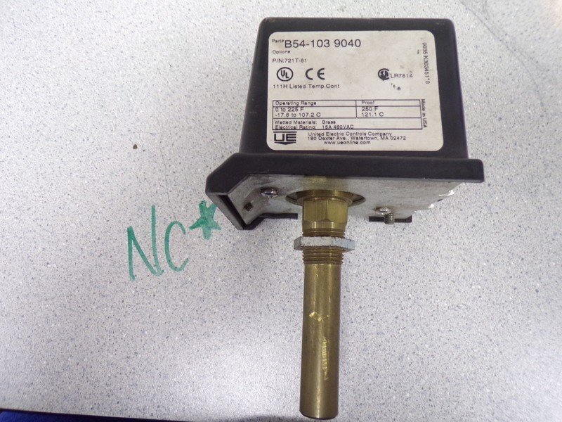 United Electric B54-1039040 Temperature Switch 721T-61 *FREE SHIPPING*