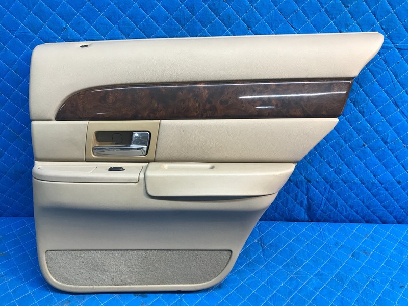 03-08 Grand Marquis Rear Right Passenger Interior Door Panel Beige OEM