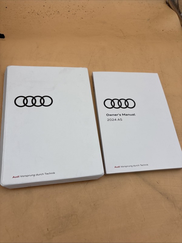 2024 AUDI A5 S5 RS COUPE CABRIOLET SPORTBACK OWNERS MANUAL & CASE