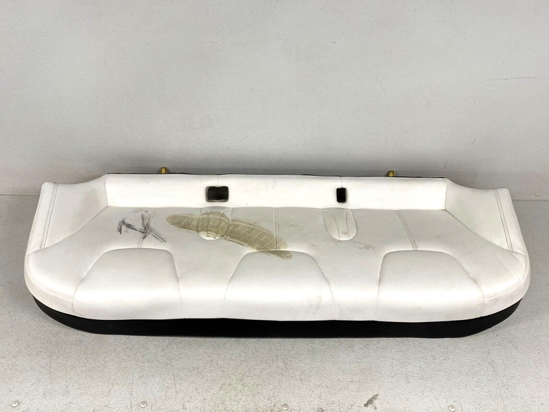 ⭐16-20 TESLA MODEL S REAR 2ND ROW LOWER BOTTOM SEAT CUSHION WHITE OEM LOT2387