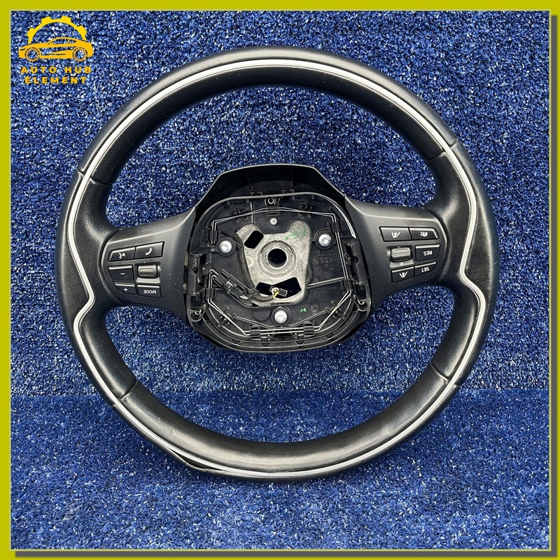 2014-2021 BMW i3 REX Leather Steering Wheel Multi Function Buttons OEM 6870168
