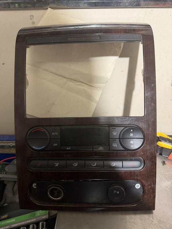 2005-2007 FORD F150 CLIMATE HVAC A/C HEATER AUTO CONTROL PANEL BEZEL TRIM