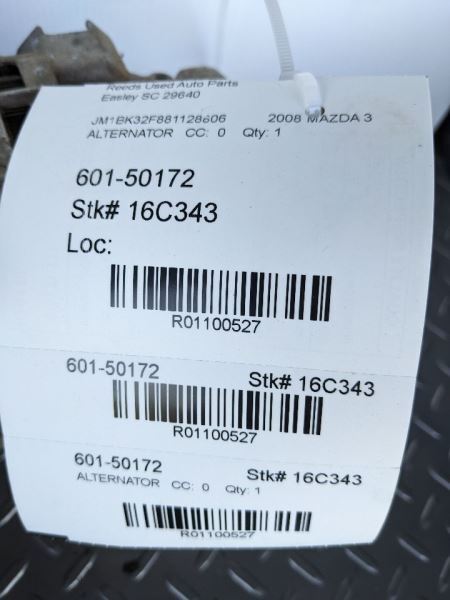 Alternator Without Turbo Fits 07-09 MAZDA 3 1100527