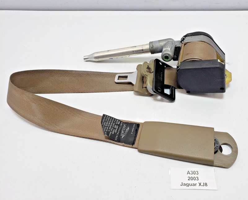 ✅ 1998-2003 OEM Jaguar XJ8 XJR Front Left Driver Side Seatbelt Retractor Beige