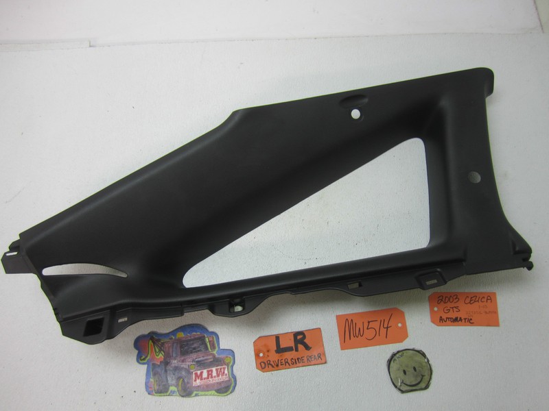 CELICA REAR BACK QUARTER GLASS WINDOW ROOF TRIM PANEL INTERIOR L LH CAR LR TRUNK