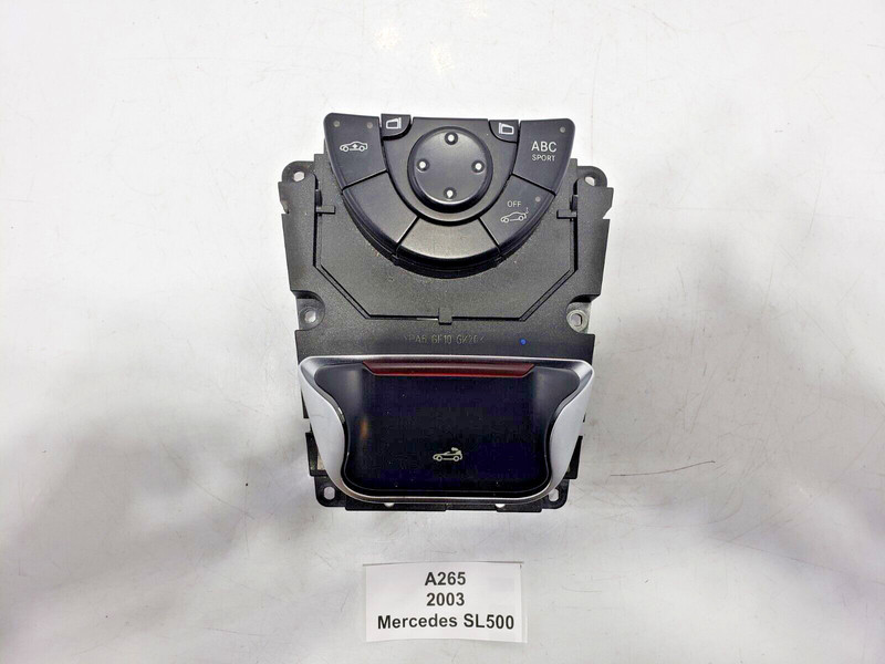 ✅ 03-06 OEM Mercedes R230 SL500 Convertible Top Roof ABC Mirror Control Switch