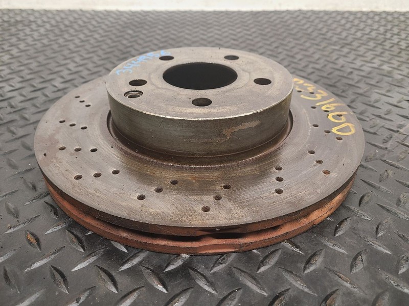 08-12 Mersedes-Benz C300 Front Brake Rotor Cross Drilled OEM 2044212812