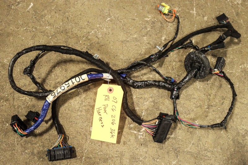 05-13 C6 Corvette RH Passenger Side Door Wire Harness 36K OEM 15805617 *USED*