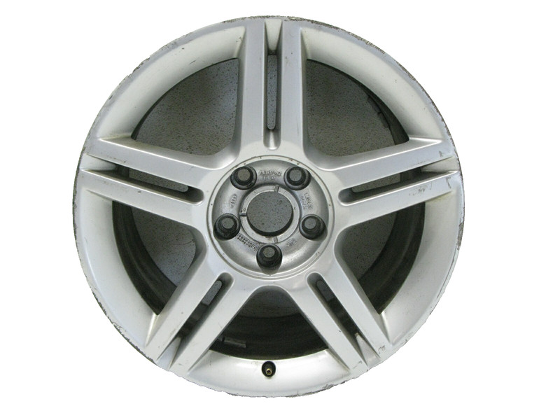 04-09 AUDI B7 A4 QUATTRO RIM WHEEL 5 DOUBLE SPOKE OEM 7.5 17" 8E0601025 021022 4