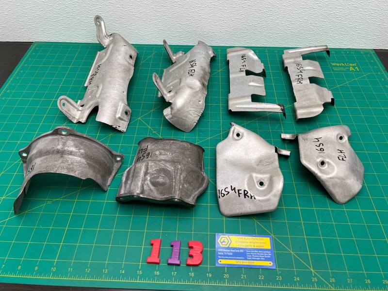 13-16 AUDI S4 3.0T HEAT SHIELD SET OF 8 OEM