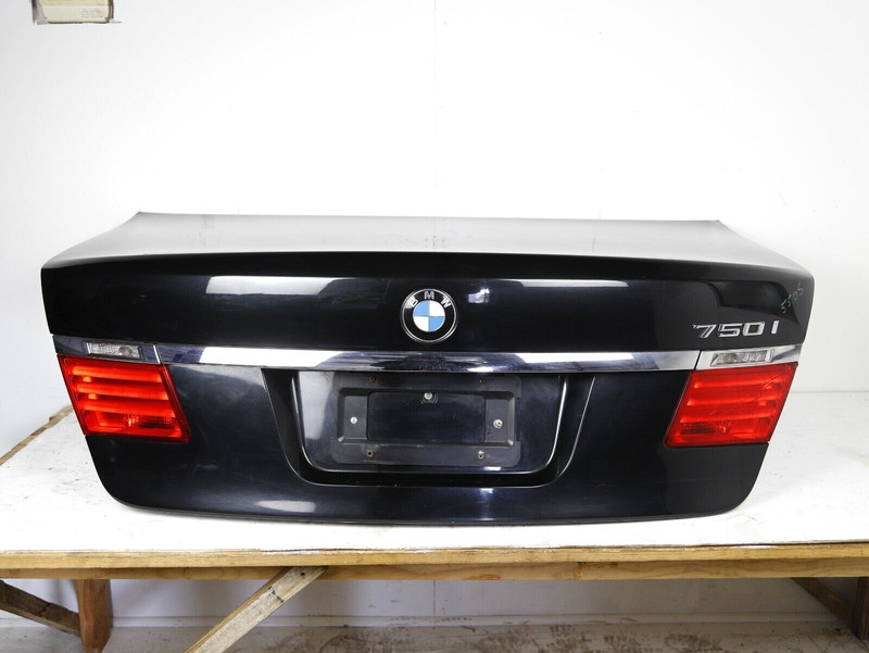 09-12 BMW 740i 750i 760Li F01 F02 REAR COMPLETE TRUNK LID ASSEMBLY JET BLACK 668