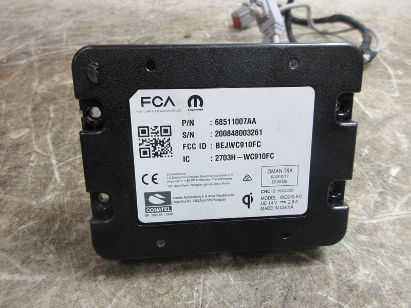 2021-2024 Dodge Durango OEM Wireless Device Charger w/ Wiring 68511007