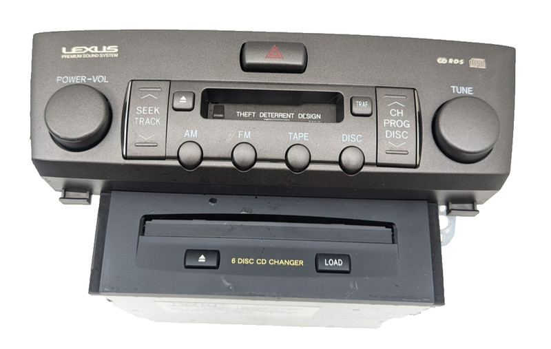 LEXUS AM FM Cassette 6-CD PLAYER RADIO RECEIVER P6810 86120-50600