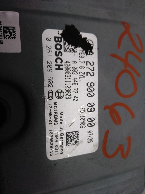 2011 MERCEDES E-CLASS Engine Control Module ECM 355629 OEM Black 132K Miles