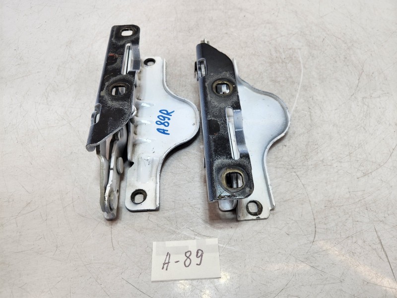 ✅ 12-21 OEM Tesla Model S Front Left Right Bonnet Hood Hinge Bracket White SET