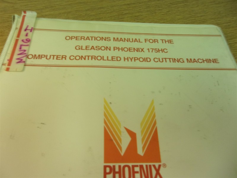 Gleason Phoenix 175HC Operations Manual *FREE SHIPPING*
