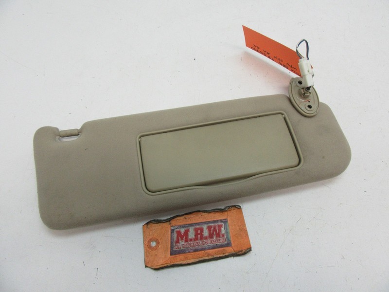 SUNVISOR SUN VISOR MIRROR ROOF PASSENGER SIDE RIGHT RH TAN for 98-00 GS300 GS400