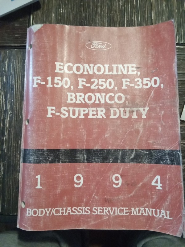 1994 ECONOLINE F-150,F-250, F-350, Bronco F-Super Duty Body/Chassis Service...