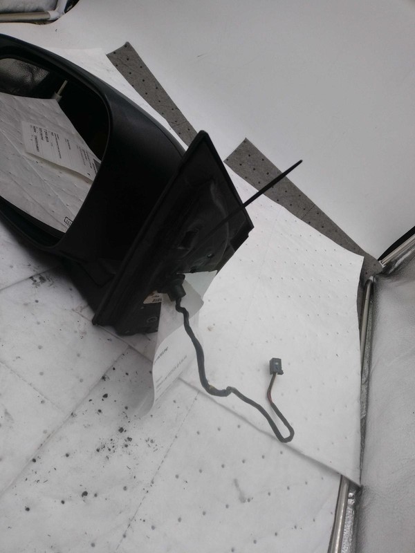 Used Left Door Mirror fits: 2015 Dodge Caravan Power black textured driver only