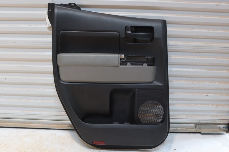 2012 TOYOTA TUNDRA EXTENDED CAB REAR LEFT SIDE DOOR PANEL TRIM COVER OEM