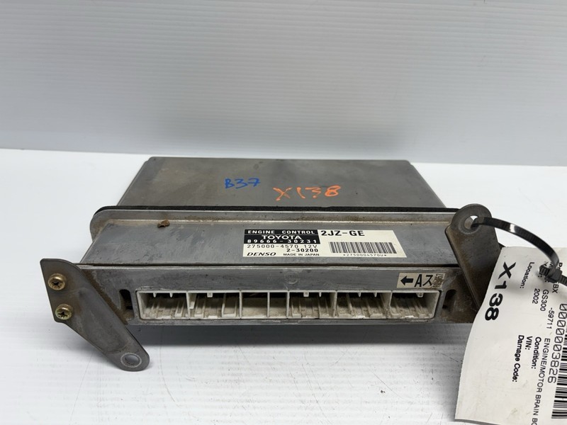 2002 LEXUS GS300 89666-30231 ENGINE CONTROL MODULE ECU ECM PCM OEM UNIT DENSO