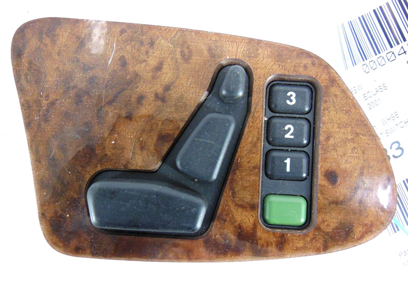 2001 01 Mercedes-Benz E320Front Seat Control Switch Wood Passenger Right OEM