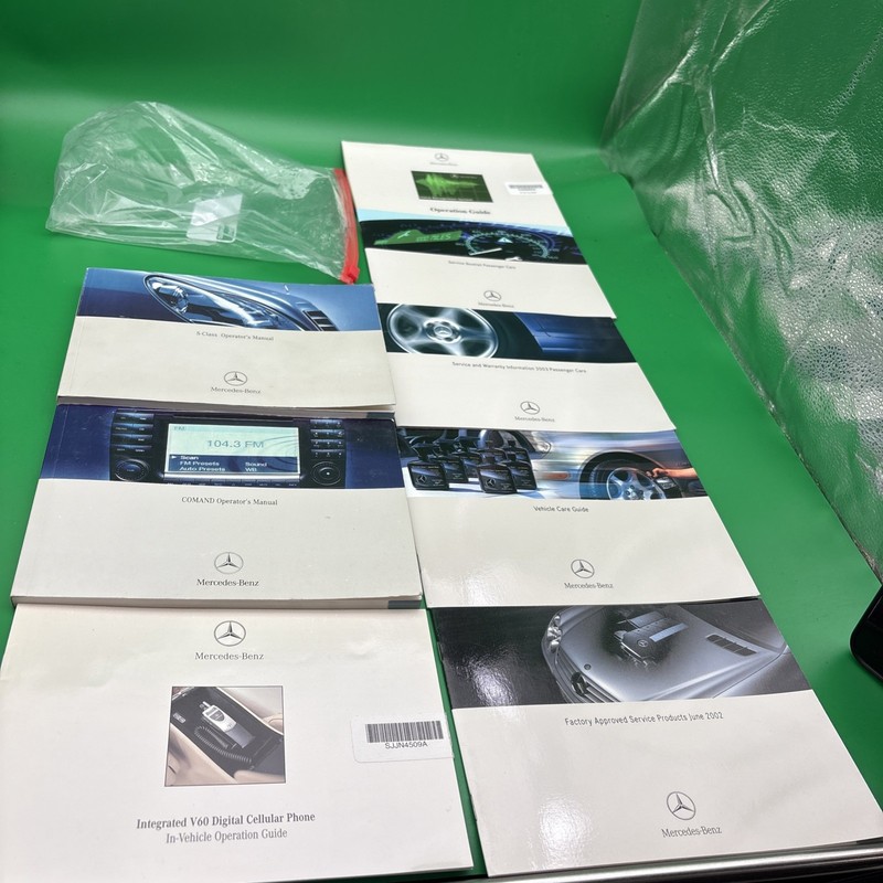 2003 Mercedes-Benz S Class Owner's Manual S500 S430 S550 S600 set