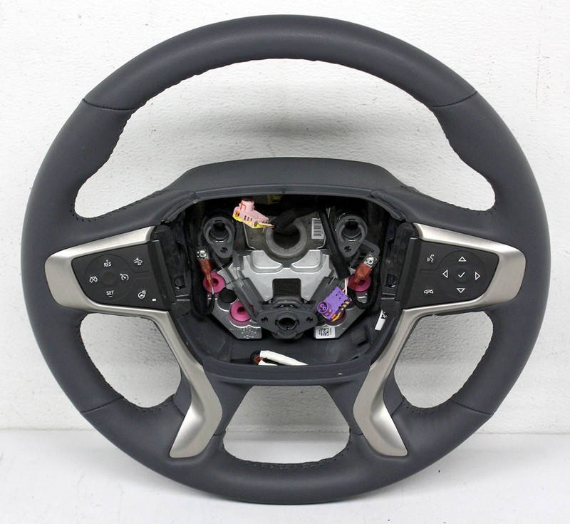 OEM Steering Wheel For GMC Acadia Gray Leather 84994095