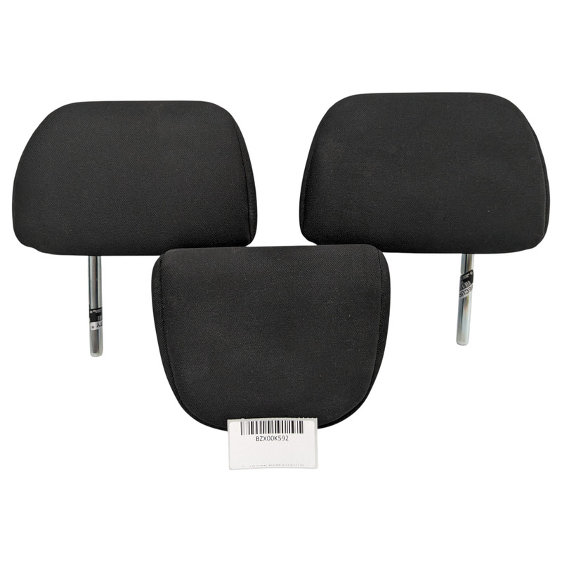 11-21 MITSUBISHI OUTLANDER SPORT 2ND ROW HEAD RESTS BLACK CLOTH SET OF 3 OEM